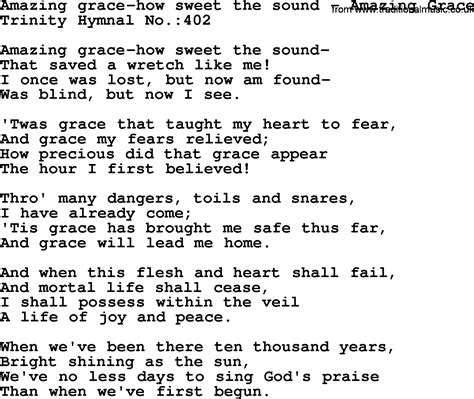 nwssu hymn lyrics|Amazing grace! (how sweet the sound) .